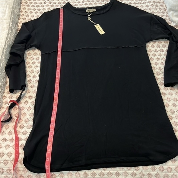 NWT Max Studio French Terry Swing Dress Black Size Small - Picture 7 of 10